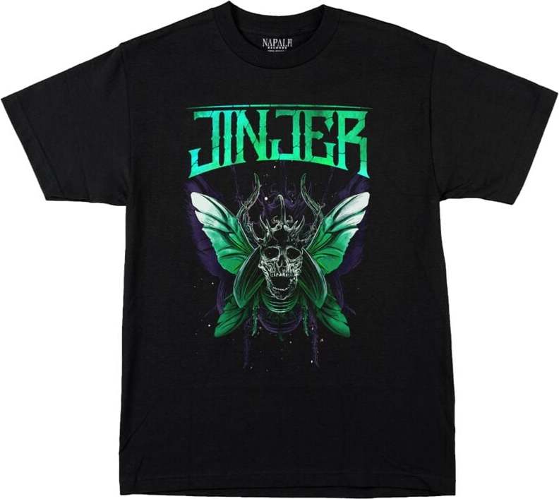 Jinjer Butterfly Skull Tričko černá - RockTime.cz