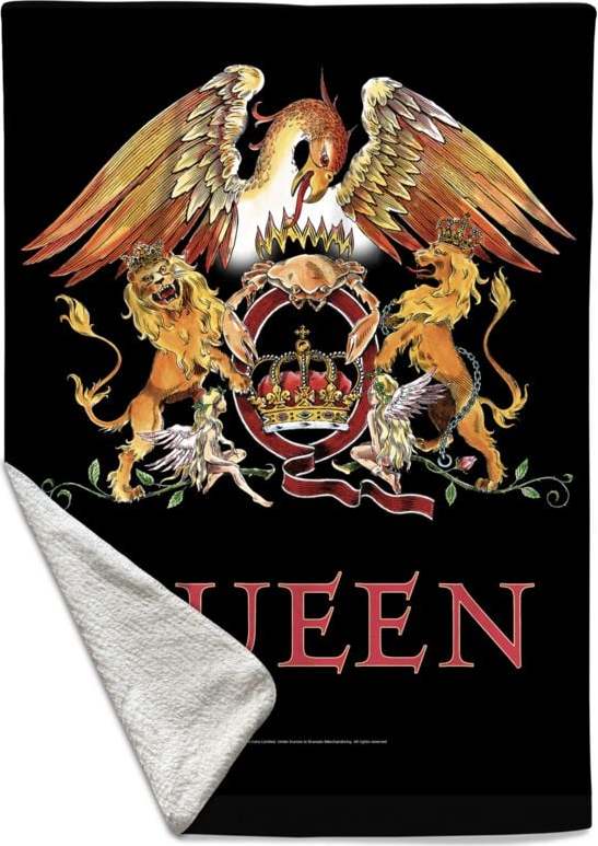 Queen Crest Flísová deka vícebarevný - RockTime.cz