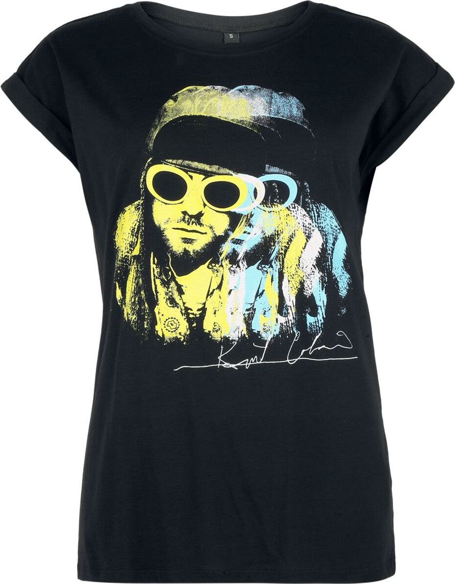 Kurt Cobain Jesse Frohmann Photo Crystals Dámské tričko černá - RockTime.cz Kurt Cobain Jesse Frohmann Photo Crystals Dámské tričko černá - RockTime.cz