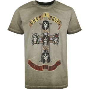 Guns N' Roses Appetite Cross Tričko zelená - RockTime.cz