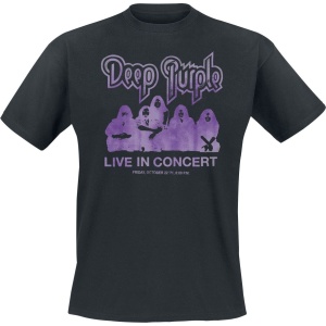 Deep Purple Live In Concert Tričko černá