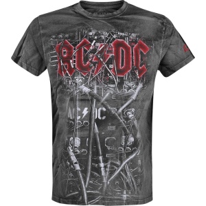 AC/DC PWR Wires Tričko šedá - RockTime.cz