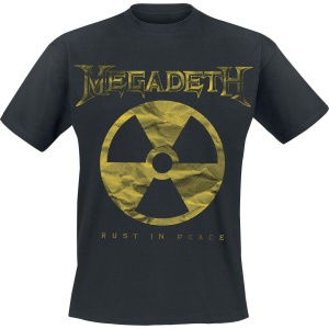 Megadeth Large Rip Nuclear Logo Tričko černá
