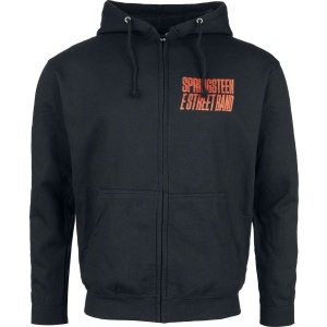 Bruce Springsteen E-Street Mikina s kapucí na zip černá