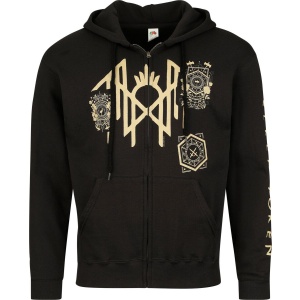 Sleep Token Patch Zip Hoodie Mikina s kapucí na zip černá