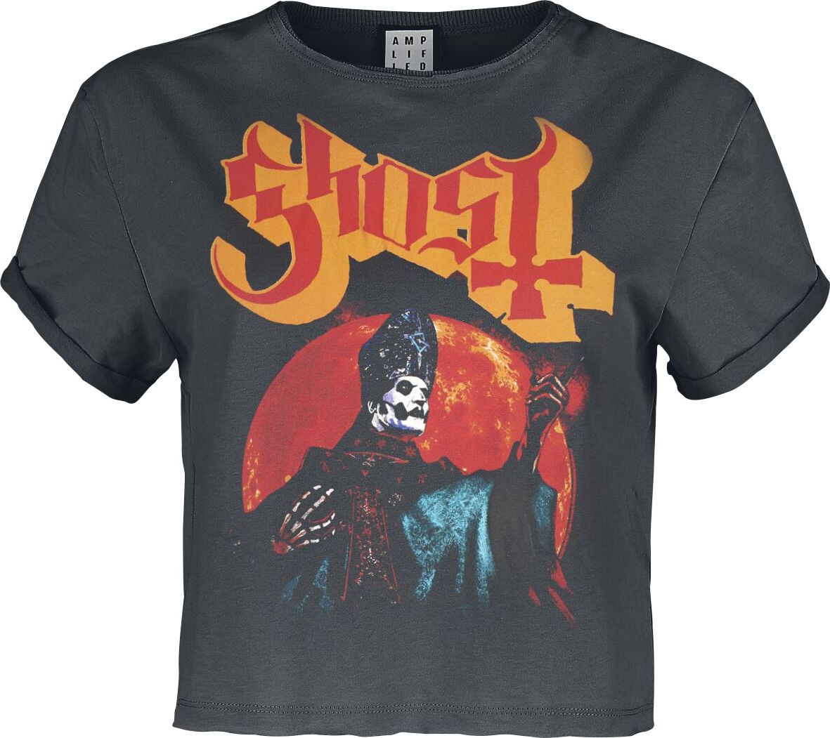 Ghost Amplified Collection - Hunters Moon Dámské tričko charcoal - RockTime.cz