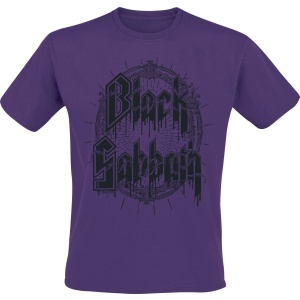 Black Sabbath Black Emblem Tričko purpurová