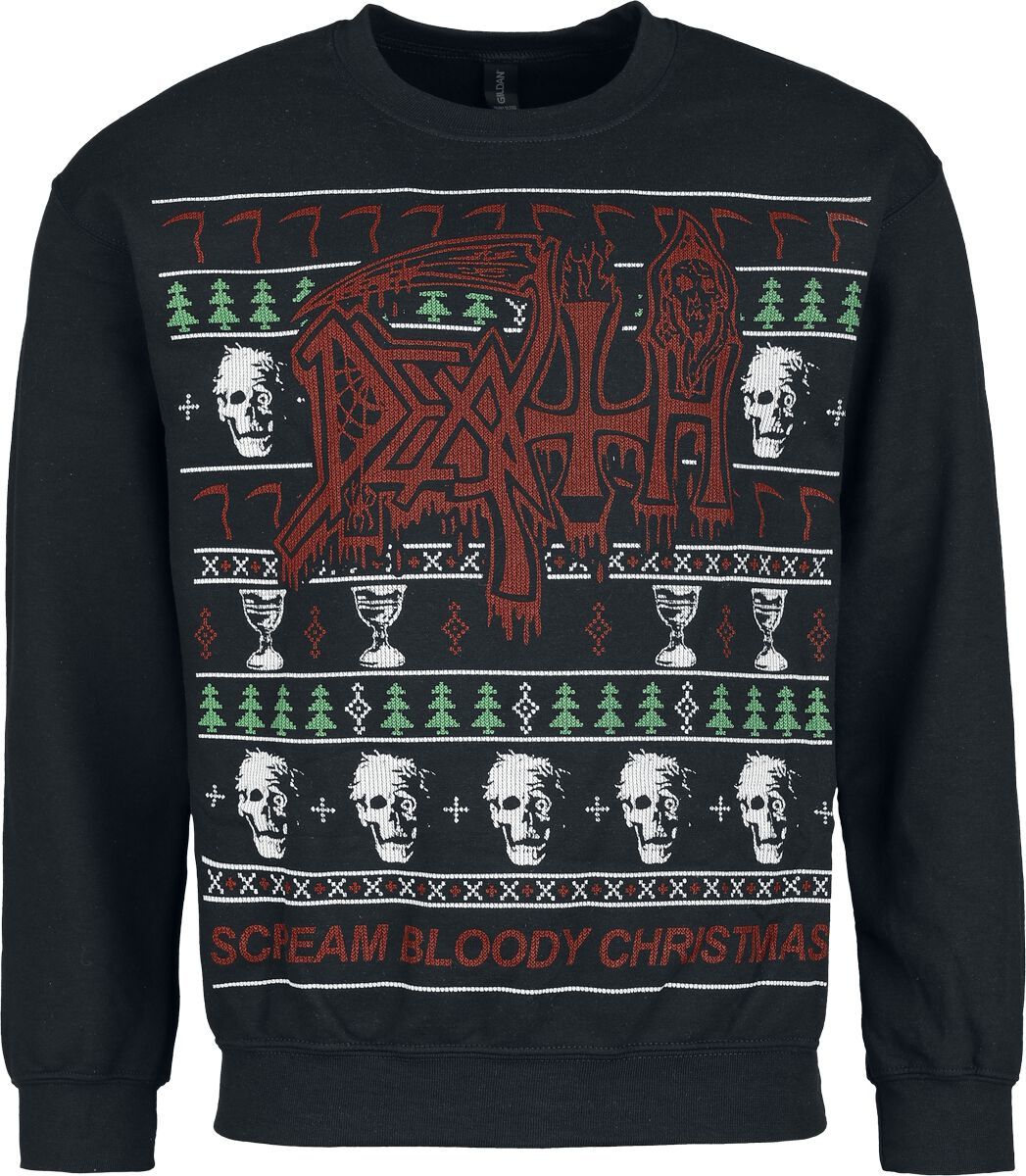 Death Holiday Sweater - Scream Bloody Christmas Mikina černá - RockTime.cz