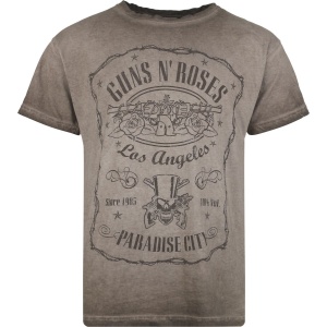 Guns N' Roses Paradise City Tričko hnědá - RockTime.cz