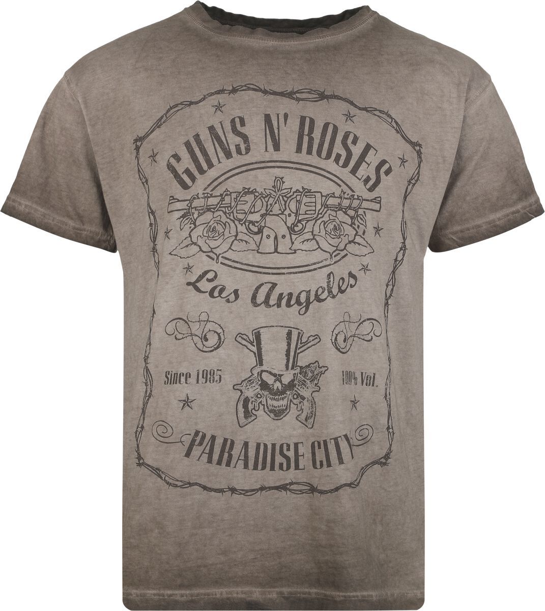 Guns N' Roses Paradise City Tričko hnědá - RockTime.cz