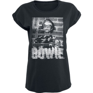 David Bowie Glitchy Dámské tričko černá - RockTime.cz