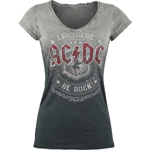 AC/DC Let there be Rock Dámské tričko šedá/tmave šedá - RockTime.cz