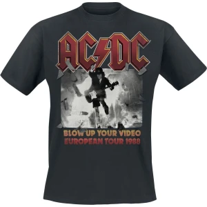 AC/DC European Tour 1988 Tričko černá - RockTime.cz