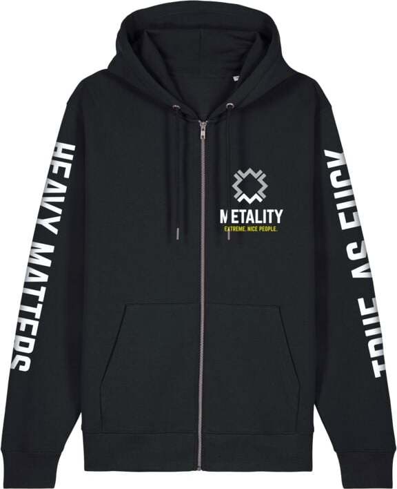 Metality Herren Zipper Mikina s kapucí na zip černá - RockTime.cz