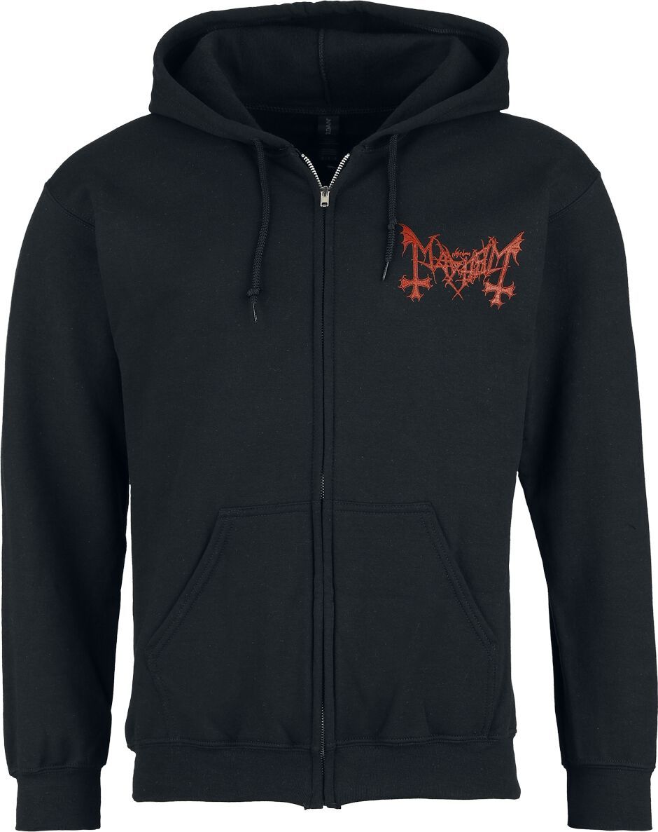 Mayhem Deathcrush Mikina s kapucí na zip černá - RockTime.cz