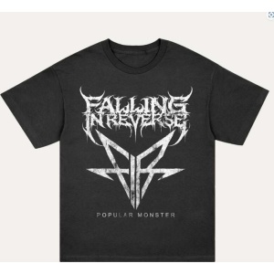 Falling In Reverse Popular Monster Logo Tričko černá
