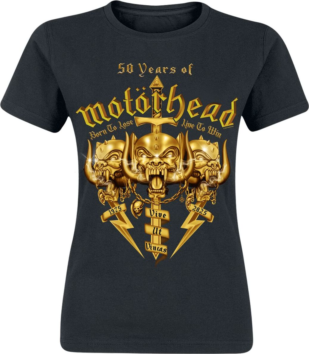 Motörhead 50 Years Of Motörhead Dámské tričko černá - RockTime.cz