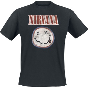 Nirvana Distressed Logo Tričko černá