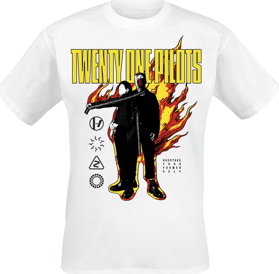 twenty one pilots On Fire Tričko bílá - RockTime.cz twenty one pilots On Fire Tričko bílá - RockTime.cz