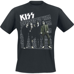 Kiss Dressed to kill Tričko černá