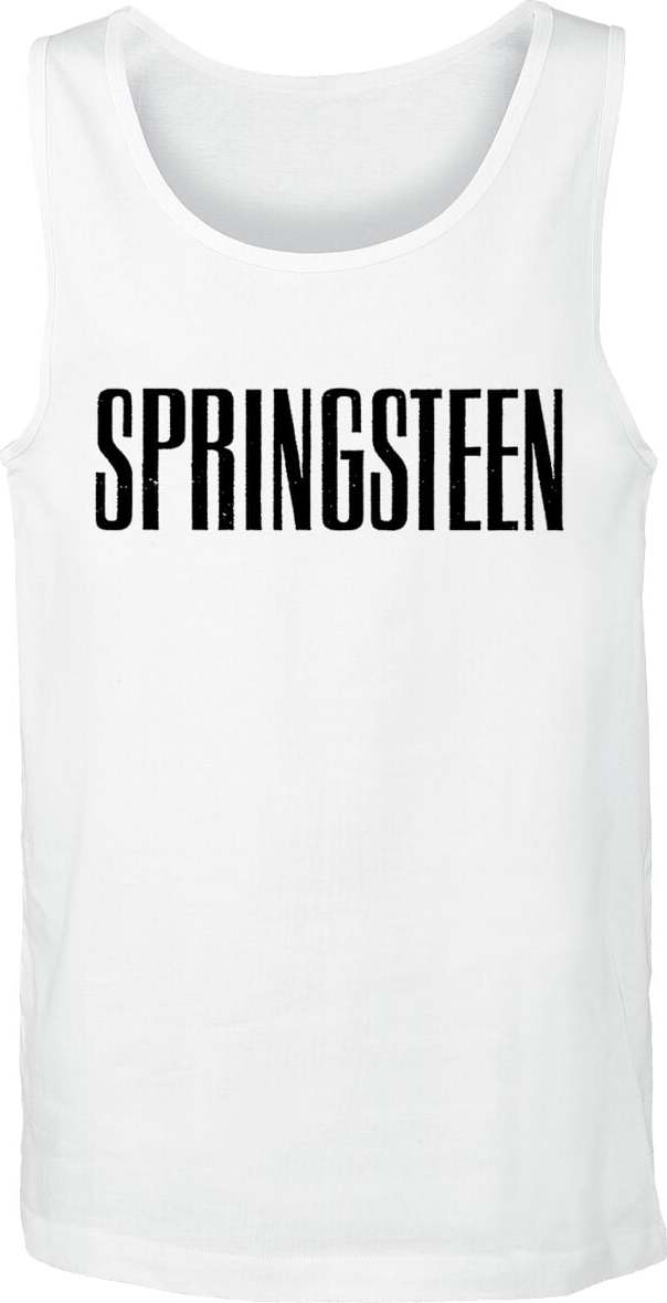 Bruce Springsteen Logo Tank top bílá - RockTime.cz