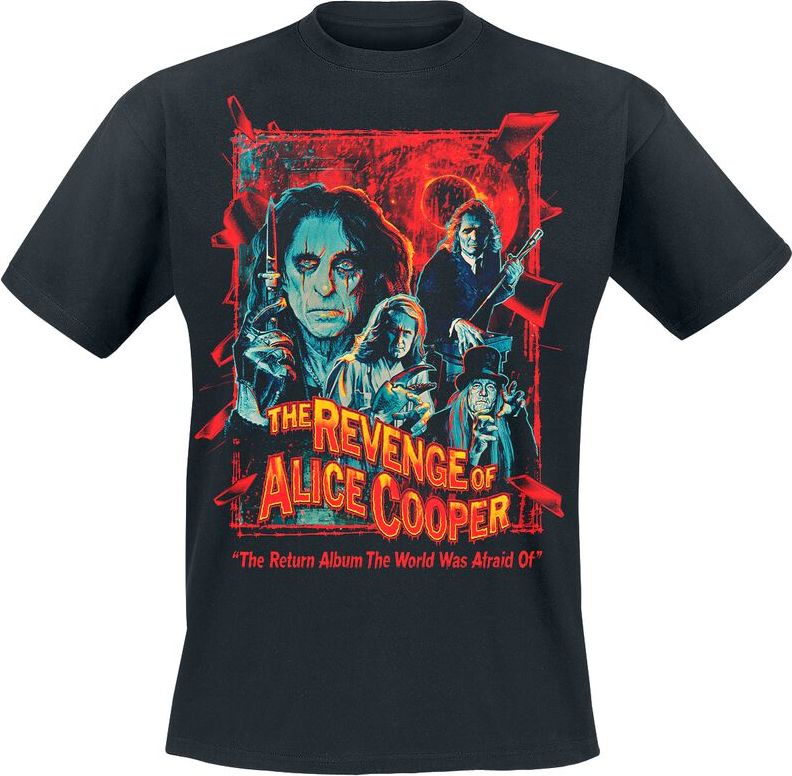 Alice Cooper Revenge Horror Poster Tričko černá - RockTime.cz