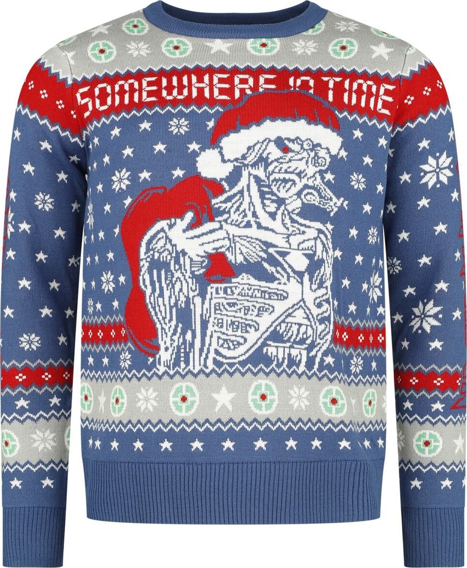 Iron Maiden Holiday Sweater Pletený svetr vícebarevný - RockTime.cz