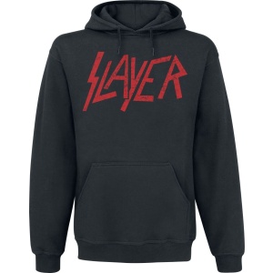 Slayer Classic Logo Distressed Mikina s kapucí černá