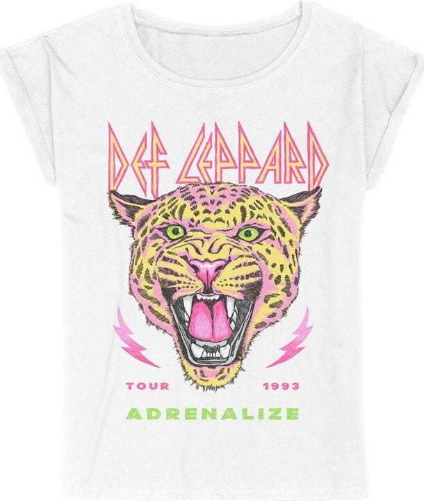 Def Leppard Adrenalize Tour 1993 Dámské tričko bílá - RockTime.cz Def Leppard Adrenalize Tour 1993 Dámské tričko bílá - RockTime.cz