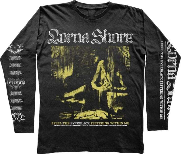 Lorna Shore Everblack Yellow Tričko s dlouhým rukávem černá - RockTime.cz