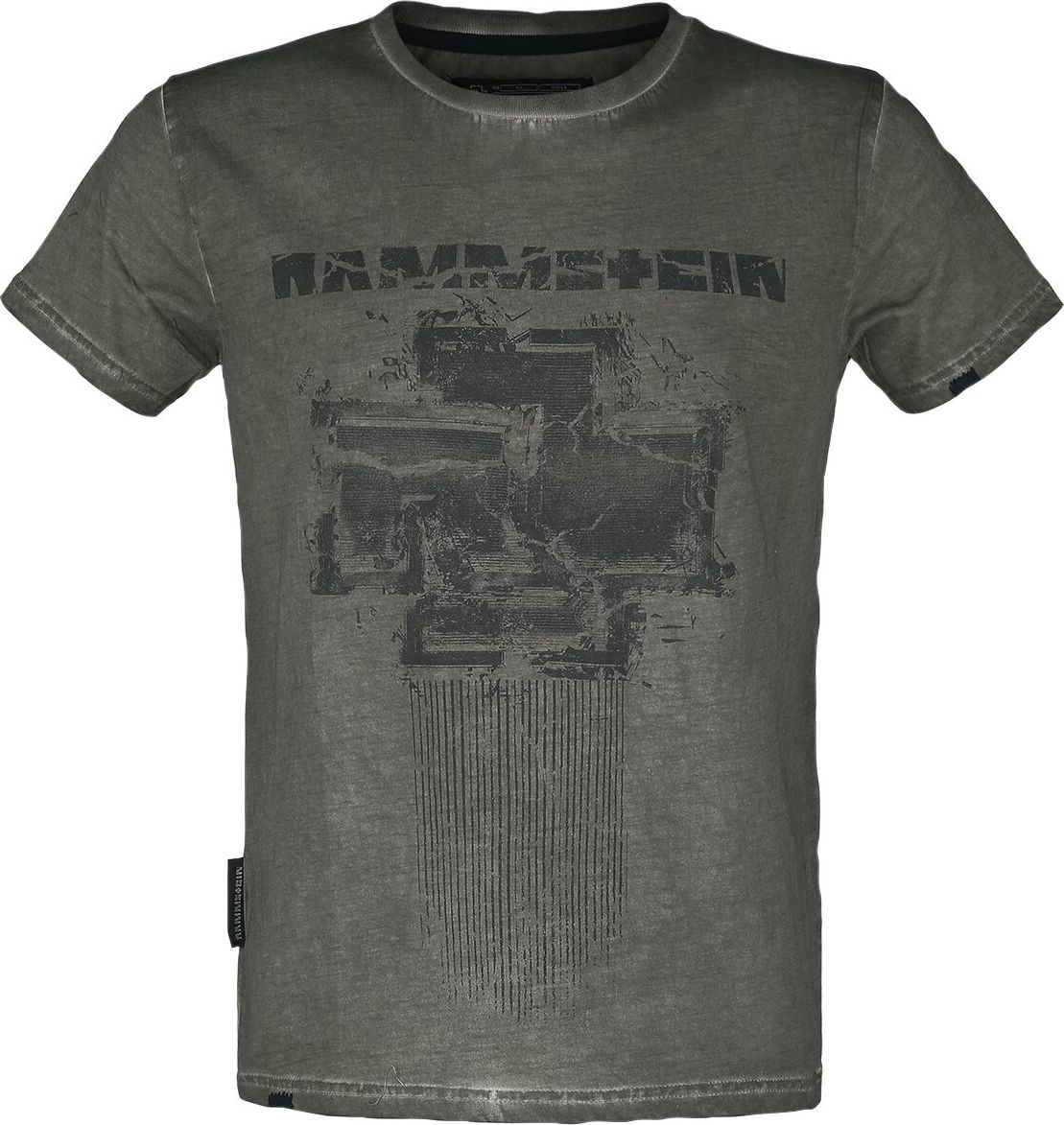 Rammstein Broken Logo II Tričko olivová - RockTime.cz Rammstein Broken Logo II Tričko olivová - RockTime.cz