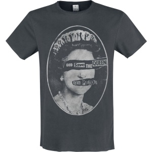 Sex Pistols Amplified Collection - Queens Tričko charcoal