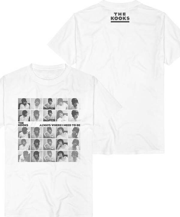 The Kooks Always Where I Need To Be Tričko bílá - RockTime.cz