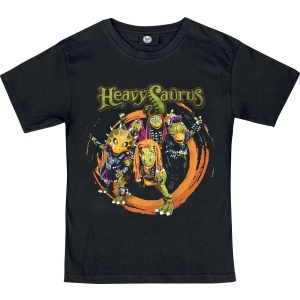 Heavysaurus Metal-Kids - Rock 'n Rarr detské tricko černá