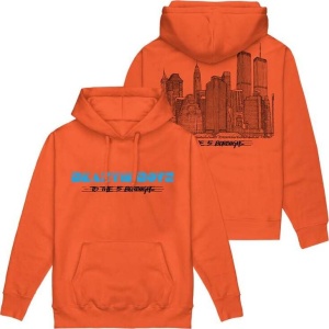 Beastie Boys To The 5 Boroughs Mikina s kapucí oranžová