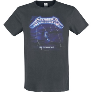 Metallica Amplified Collection - Ride The Lightning Tričko charcoal - RockTime.cz