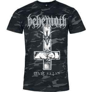 Behemoth Hail Satan - The Unholy Trinity Tour 2025 Tričko cerno maskácová