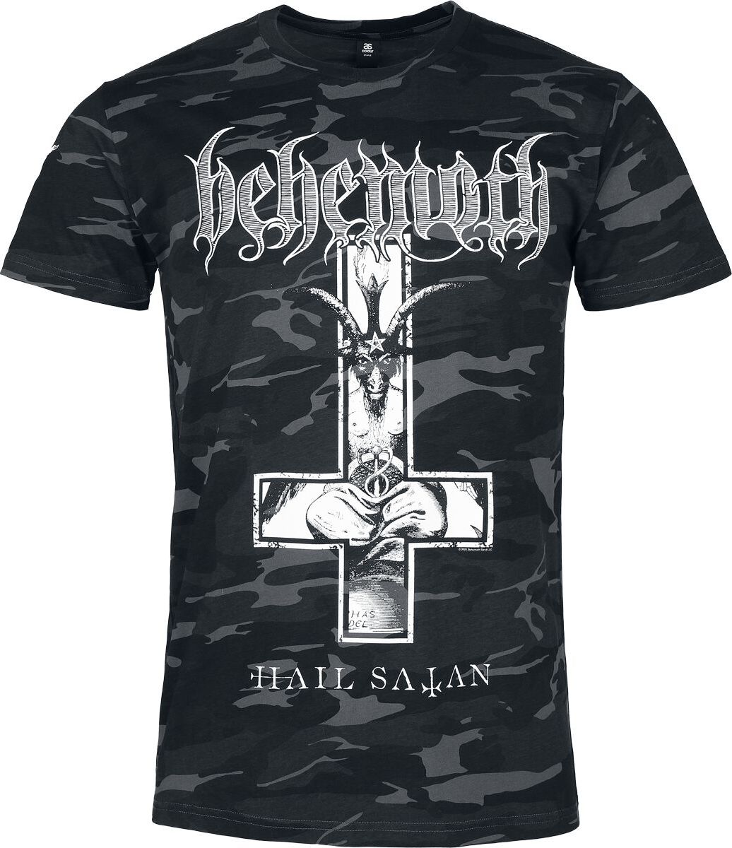 Behemoth Hail Satan - The Unholy Trinity Tour 2025 Tričko cerno maskácová - RockTime.cz