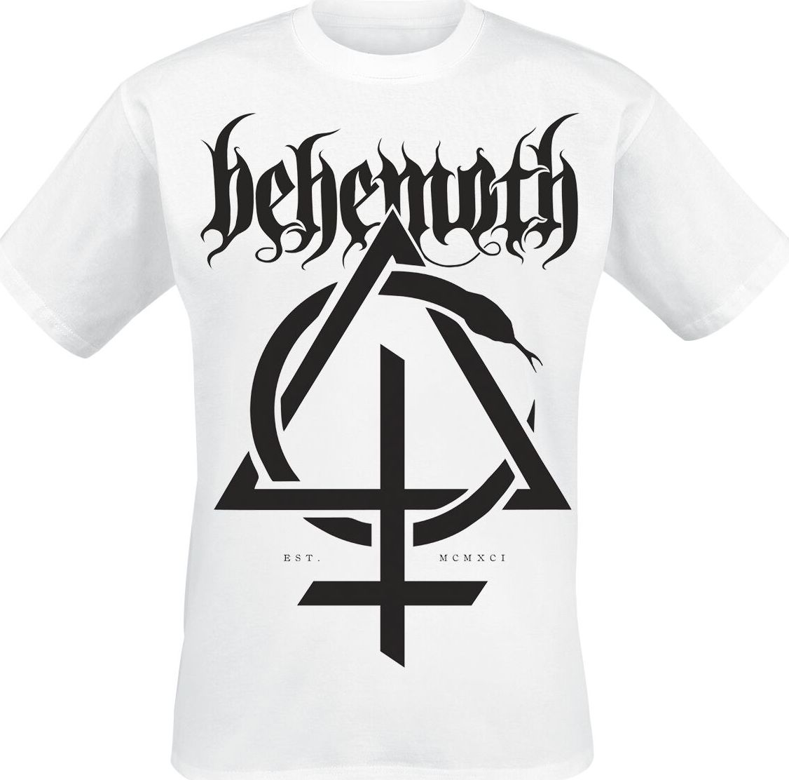 Behemoth Opvs contra natvram Tričko bílá - RockTime.cz Behemoth Opvs contra natvram Tričko bílá - RockTime.cz