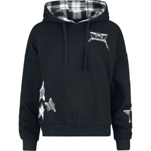 Metallica EMP Signature Collection Dámská mikina s kapucí cerná/bílá