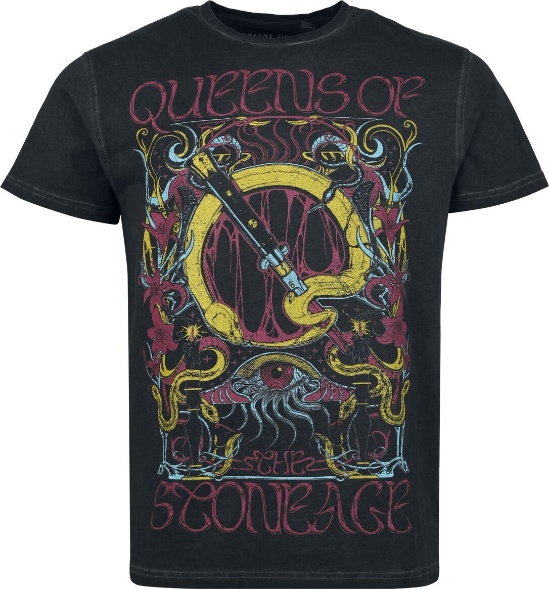 Queens Of The Stone Age Neon Sacrilege Tričko antracitová - RockTime.cz