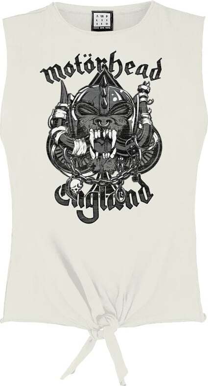 Motörhead Amplified Collection - Snaggeltooth Crest Dámský top bílá - RockTime.cz Motörhead Amplified Collection - Snaggeltooth Crest Dámský top bílá - RockTime.cz