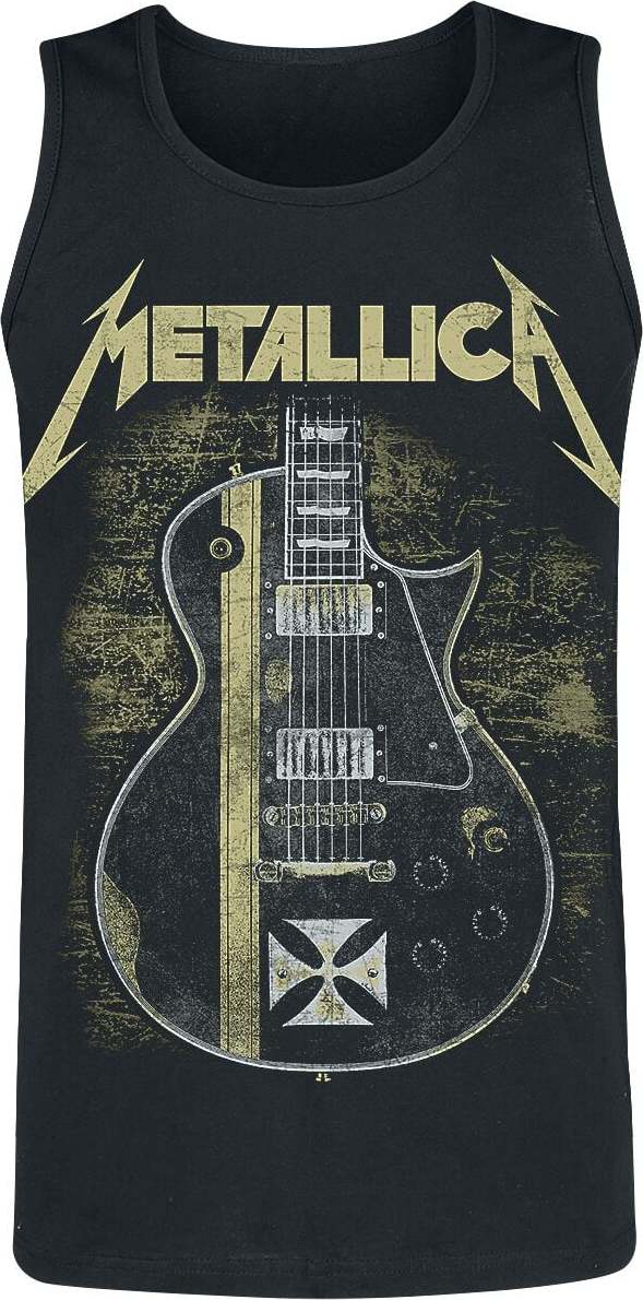 Metallica Hetfield Iron Cross Guitar Tank top černá - RockTime.cz