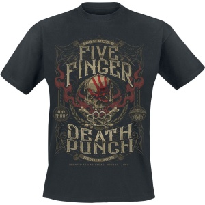 Five Finger Death Punch 100 Proof T-shirt Tričko černá - RockTime.cz
