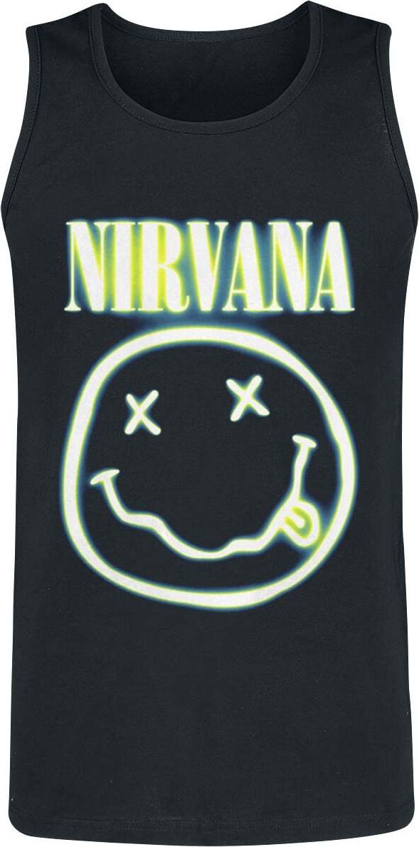 Nirvana Neon Logo Tank top černá - RockTime.cz Nirvana Neon Logo Tank top černá - RockTime.cz