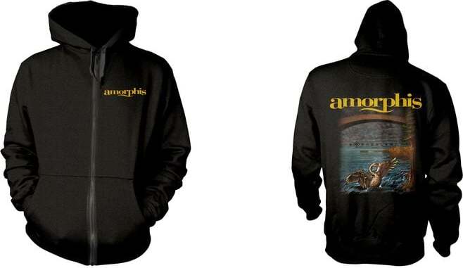 Amorphis Borderland Mikina s kapucí na zip černá - RockTime.cz