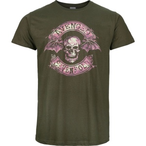 Avenged Sevenfold Coloured Logo Tričko zelená