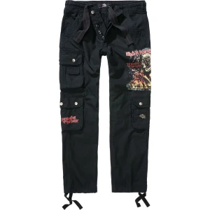 Iron Maiden Pure Slim Trousers Cargo kalhoty černá - RockTime.cz