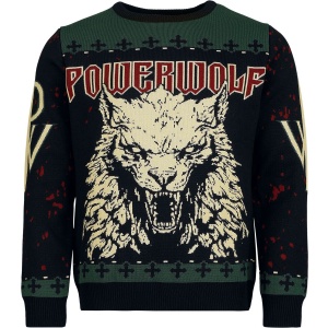 Powerwolf Holiday Sweater Pletený svetr vícebarevný - RockTime.cz
