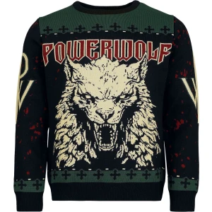 Powerwolf Holiday Sweater Pletený svetr vícebarevný - RockTime.cz